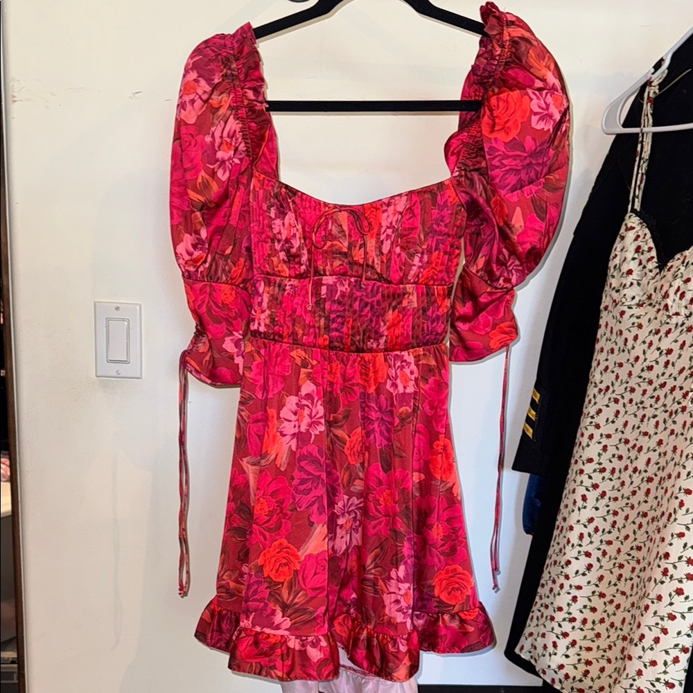 For Love and Lemons Puff Sleeve Dress
